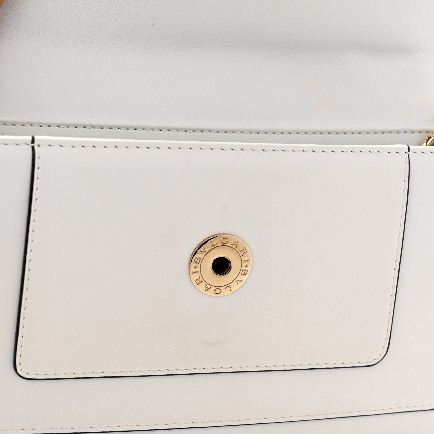Bulgari Calfskin Serpenti Forever Shoulder Bag White 9 of 9