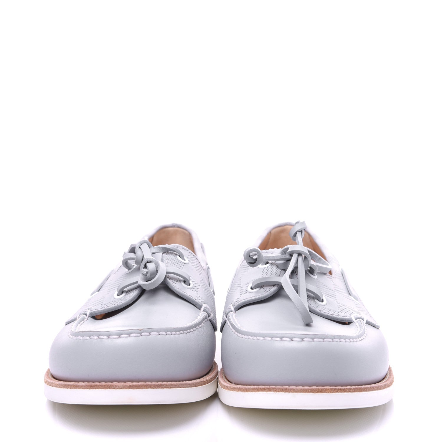 Louis Vuitton Damier Infini Mens Marina Bay Boat Shoes 11 Gris 3 of 12