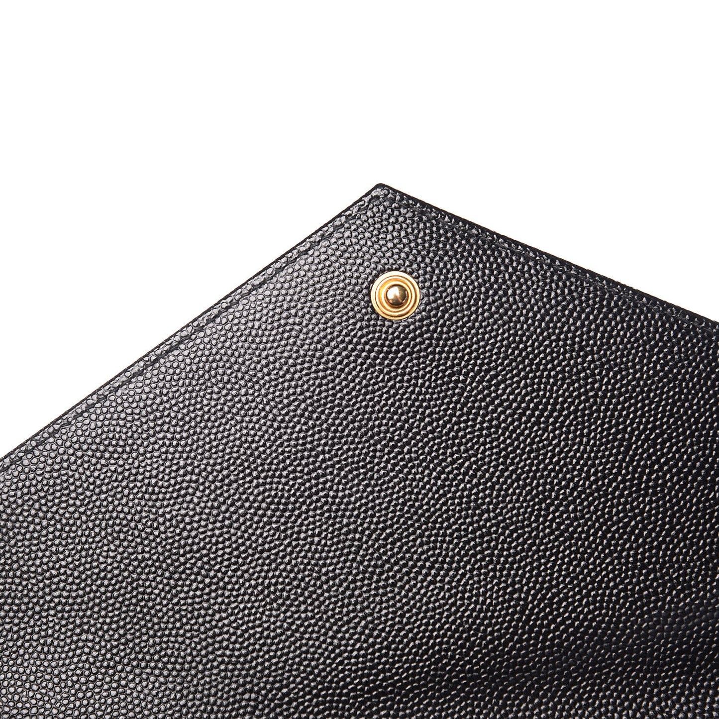 Grain De Poudre Matelasse Chevron Monogram Chain Wallet Black