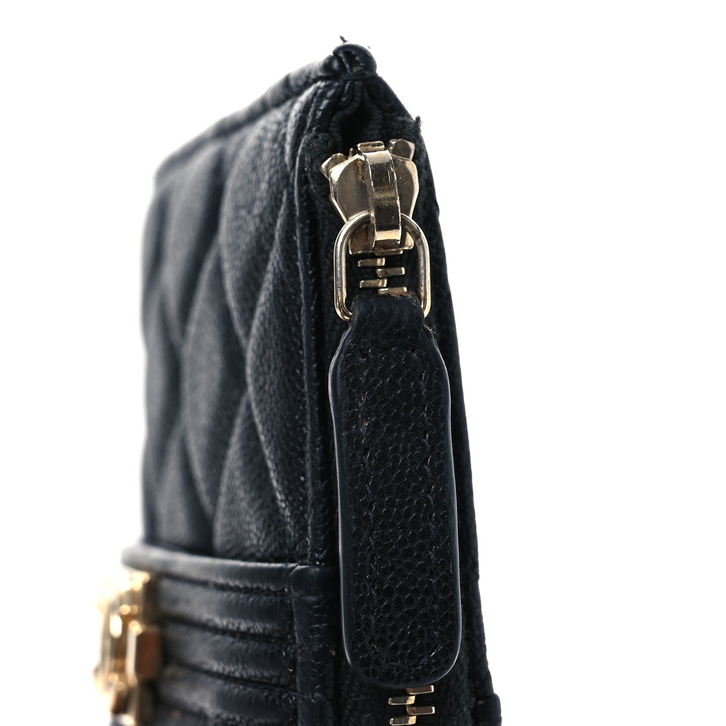 Caviar Quilted Boy iPhone Pouch Black