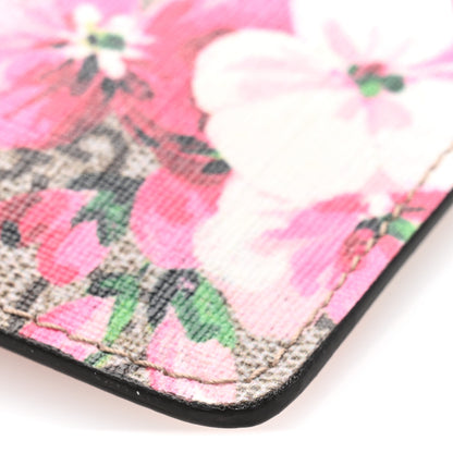 Gucci GG Supreme Monogram Blooms Key Ring Coin Case Beige Multicolor Dry Rose 8 of 9