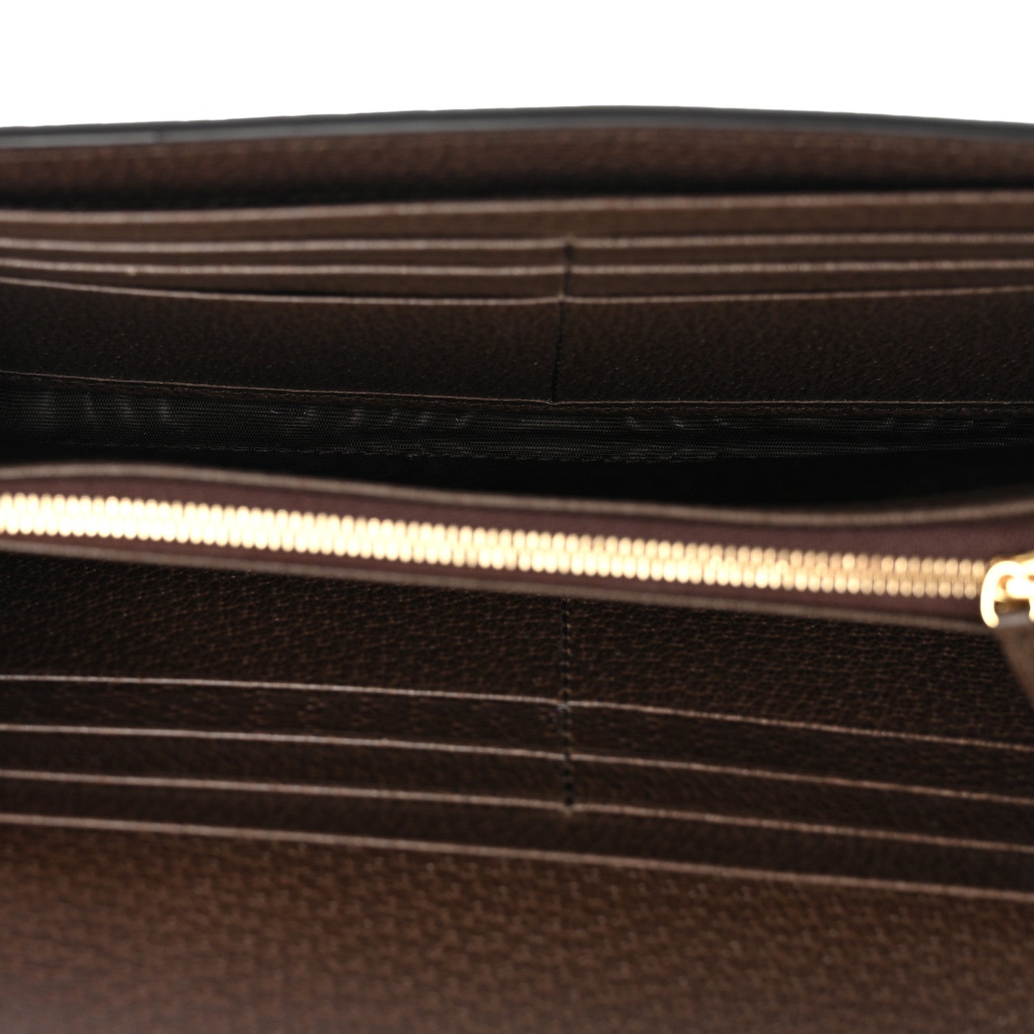 Gucci GG Supreme Monogram Textured Dollar Calfskin Blondie Continental Chain Wallet Beige Ebony New Acero 5 of 12