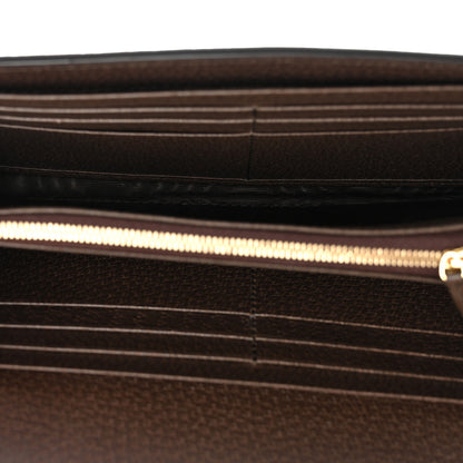 Gucci GG Supreme Monogram Textured Dollar Calfskin Blondie Continental Chain Wallet Beige Ebony New Acero 5 of 12