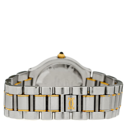 Cartier Stainless Steel 18K Yellow Gold 31mm Must de 21 Quartz Watch 3 of 4