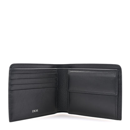 Christian Dior Grained Calfskin Bi-Fold Wallet Black 5 of 6