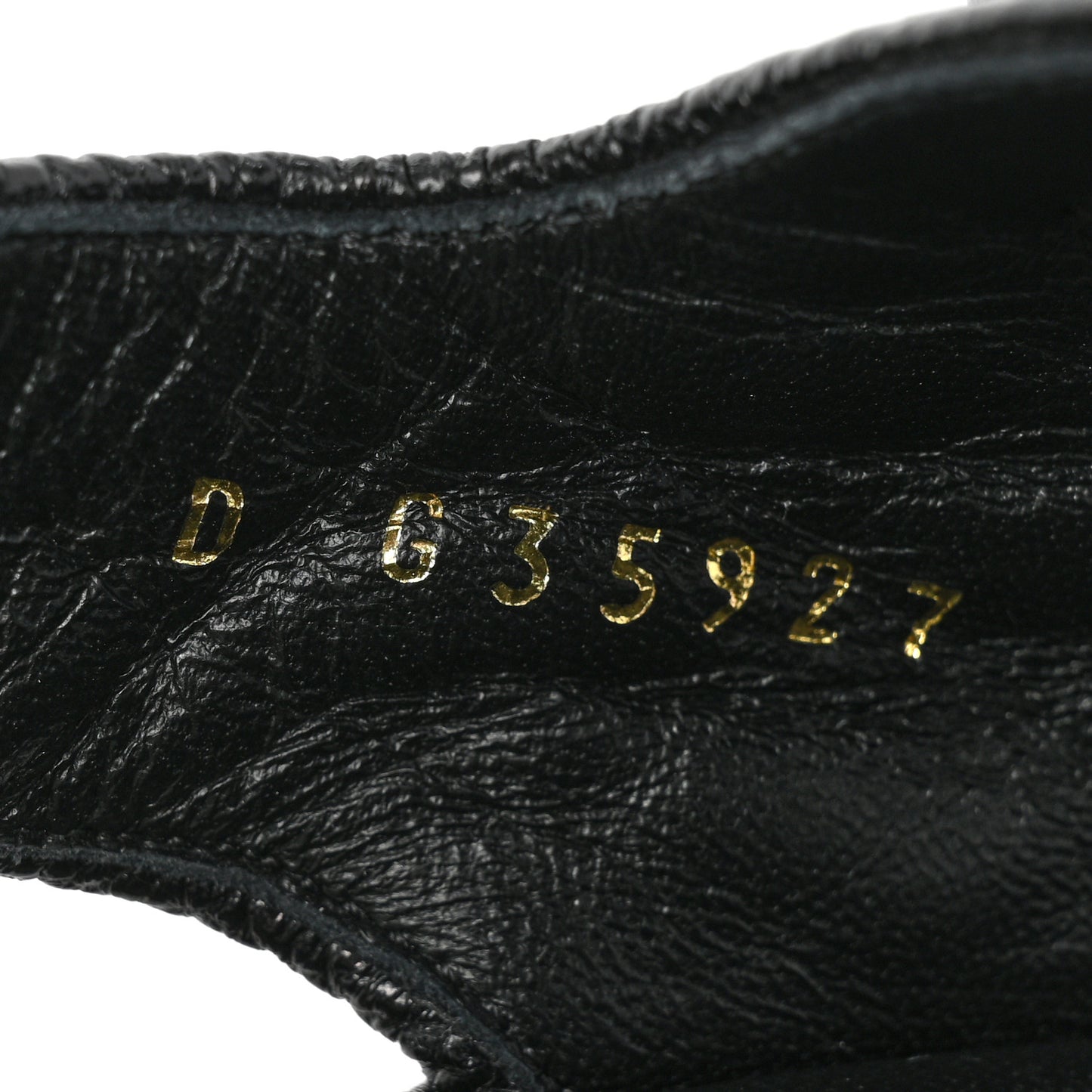 Grained Calfskin Velcro Dad Sandals 39 Black