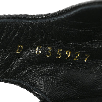 Chanel Grained Calfskin Velcro Dad Sandals 39 Black 8 of 9
