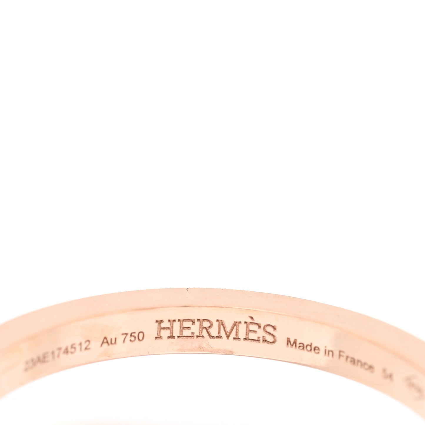 18K Rose Gold Diamond MM Chaine d'Ancre Contour Ring 54 6.75