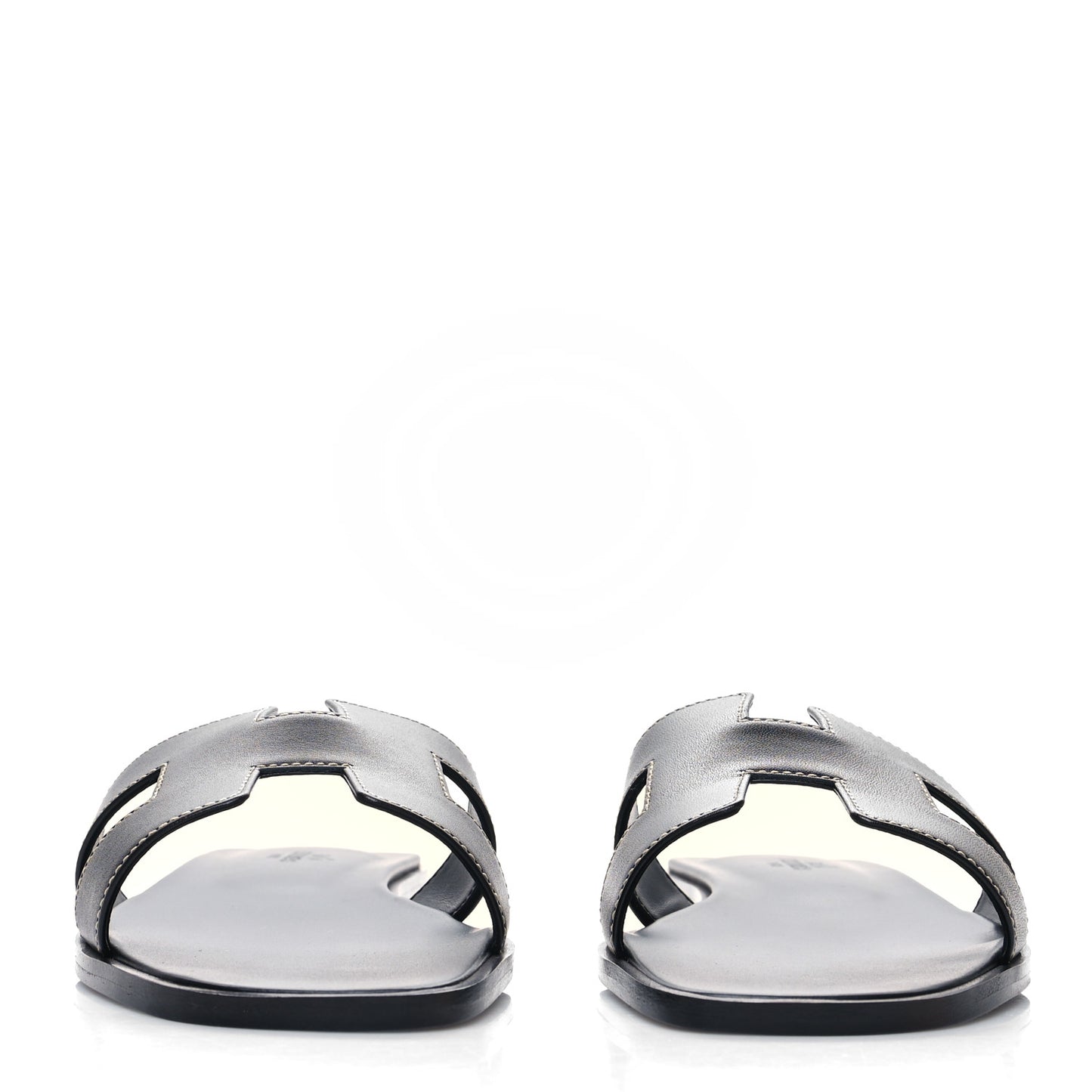 Box Calfskin Oran Sandals 38 Black