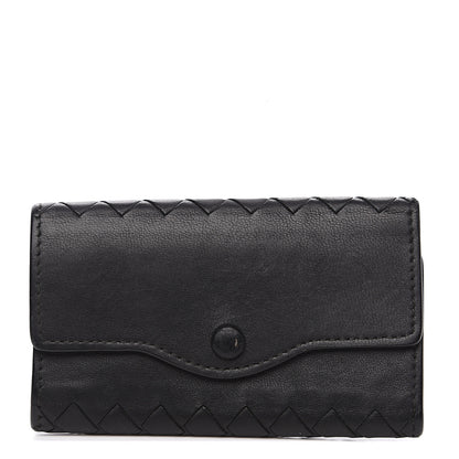 Bottega Veneta Nappa Intrecciato 6 Key Holder Black 1 of 7