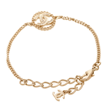 Chanel Crystal CC Chain Bracelet Gold 3 of 5