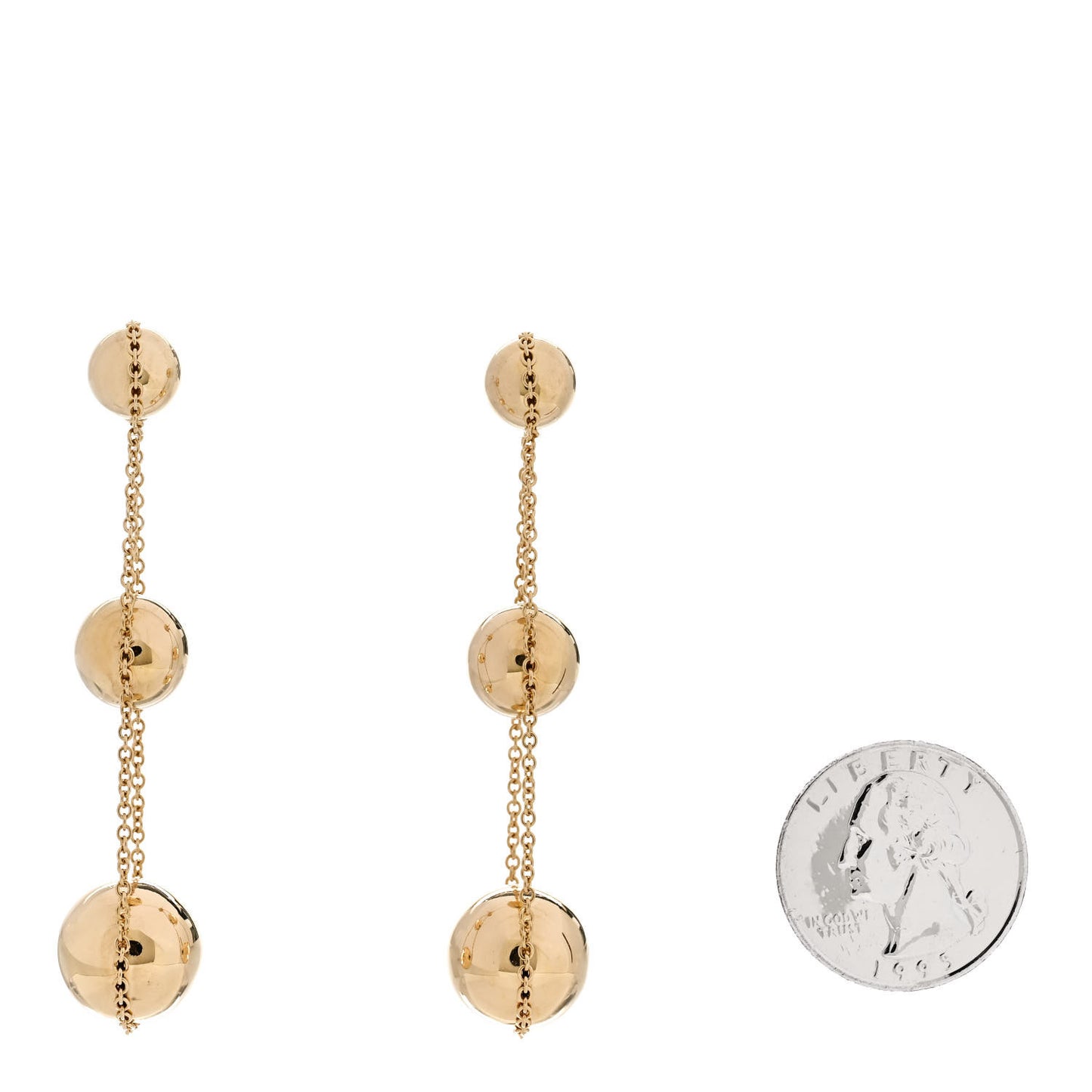 18K Yellow Gold HardWear Triple Drop Earrings