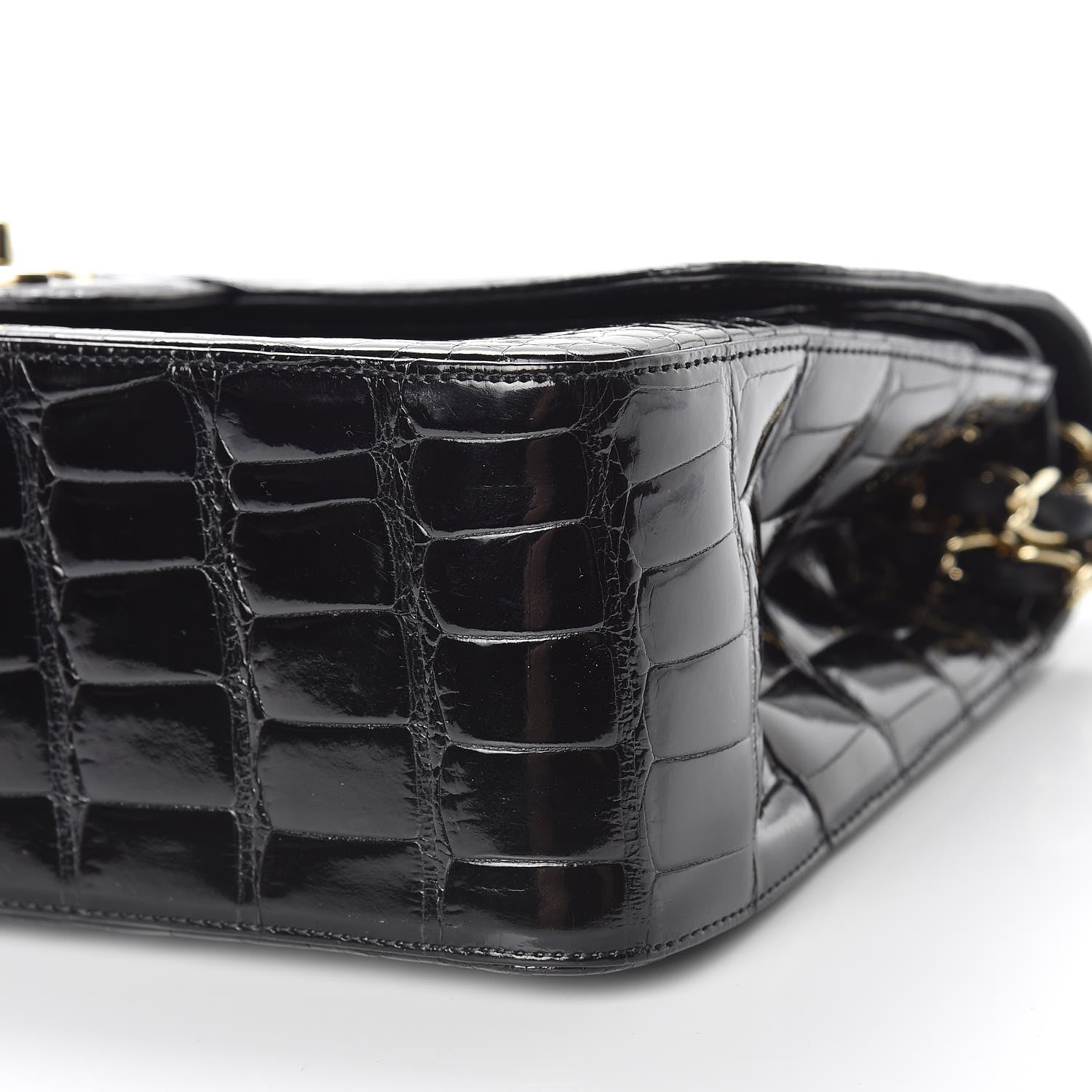 Chanel Alligator Jumbo Double Flap Black 7 of 11