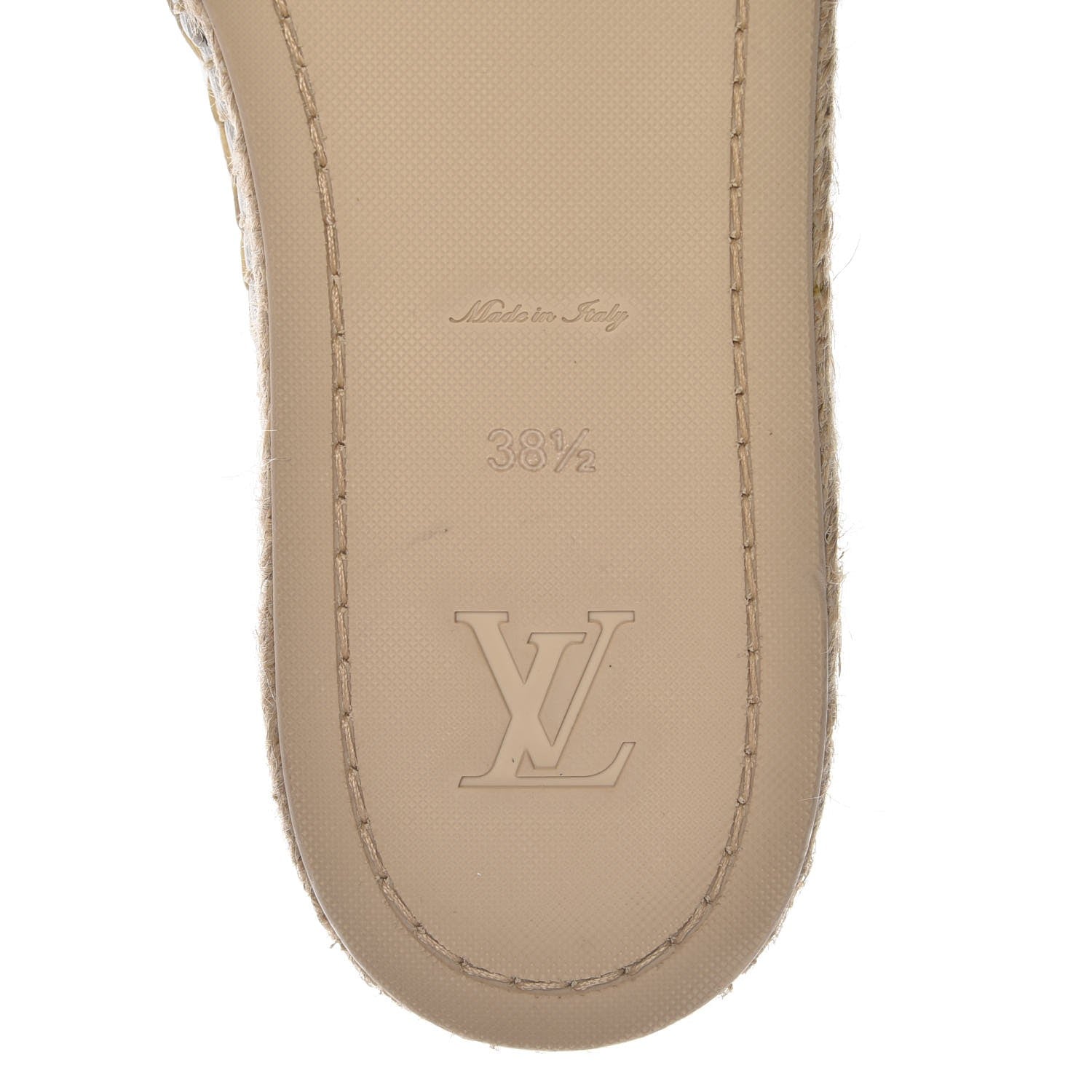 Louis Vuitton Lambskin Front Pier Espadrille Flats 38.5 White 16 of 18