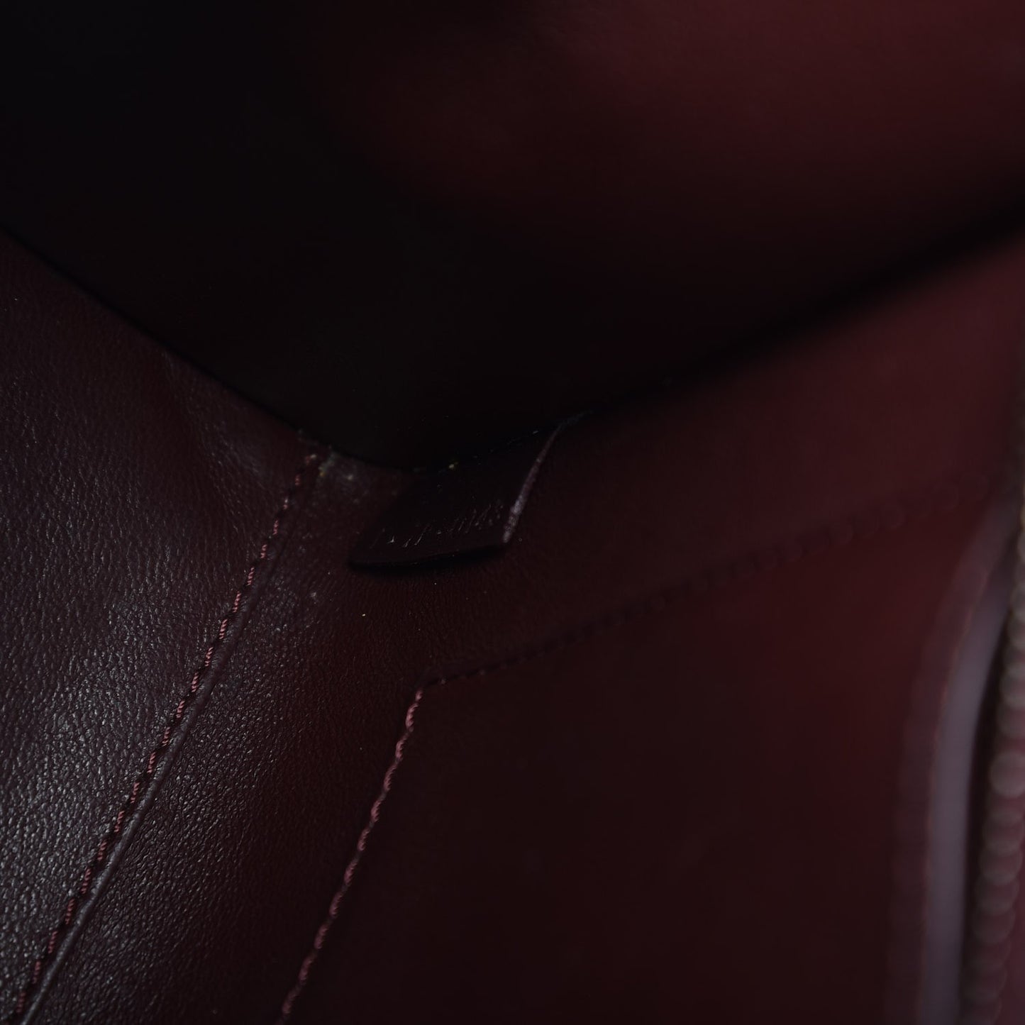 Smooth Calfskin Nano Luggage Burgundy