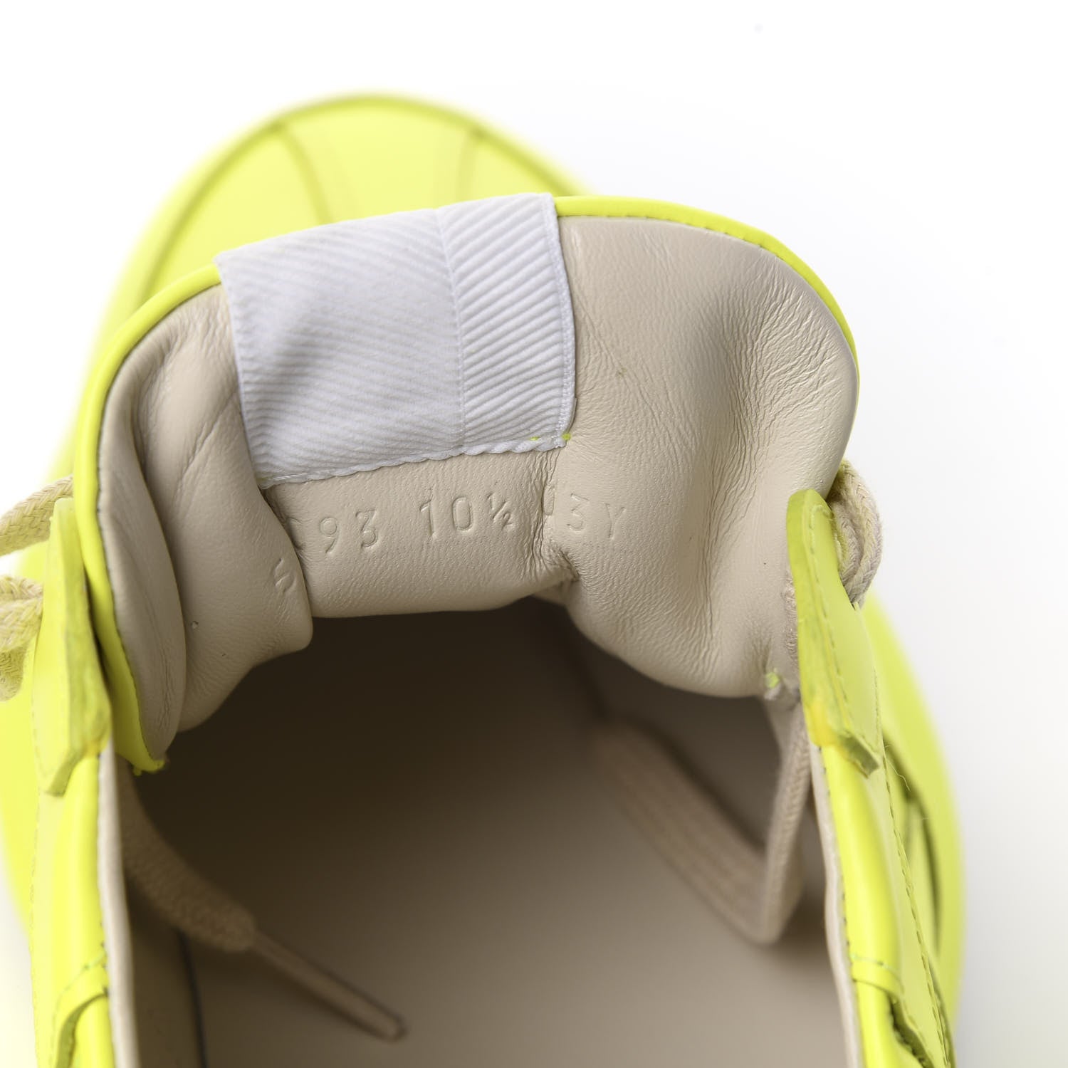 Gucci Calfskin Mens Rhyton Sneakers 10.5 Yellow Fluo 9 of 10
