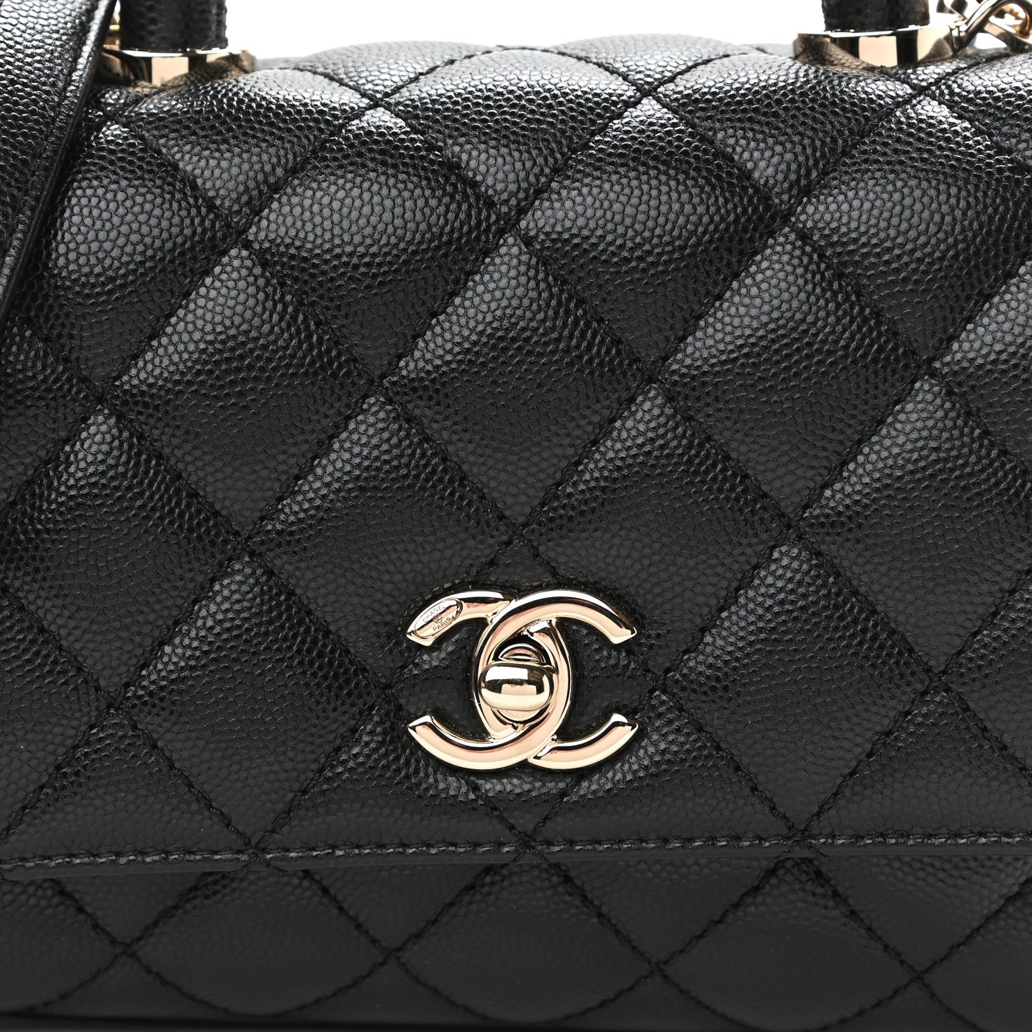 Chanel Caviar Quilted Extra Mini Coco Handle Flap Black 7 of 9