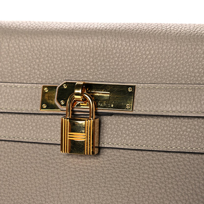 Hermes Togo Kelly Retourne 35 Gris Tourterelle 10 of 12