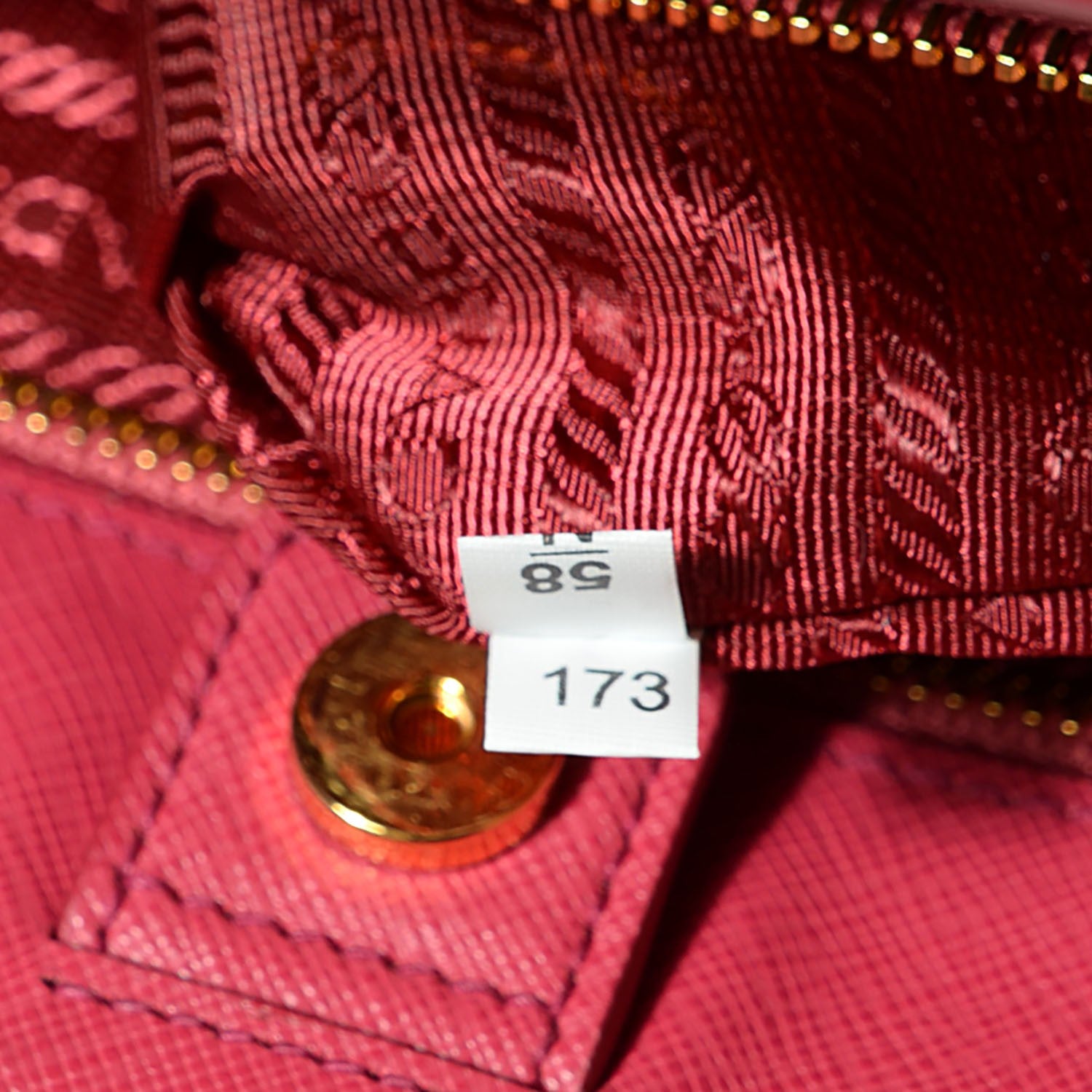 Prada Saffiano Lux Large Tote Peonia 8 of 10