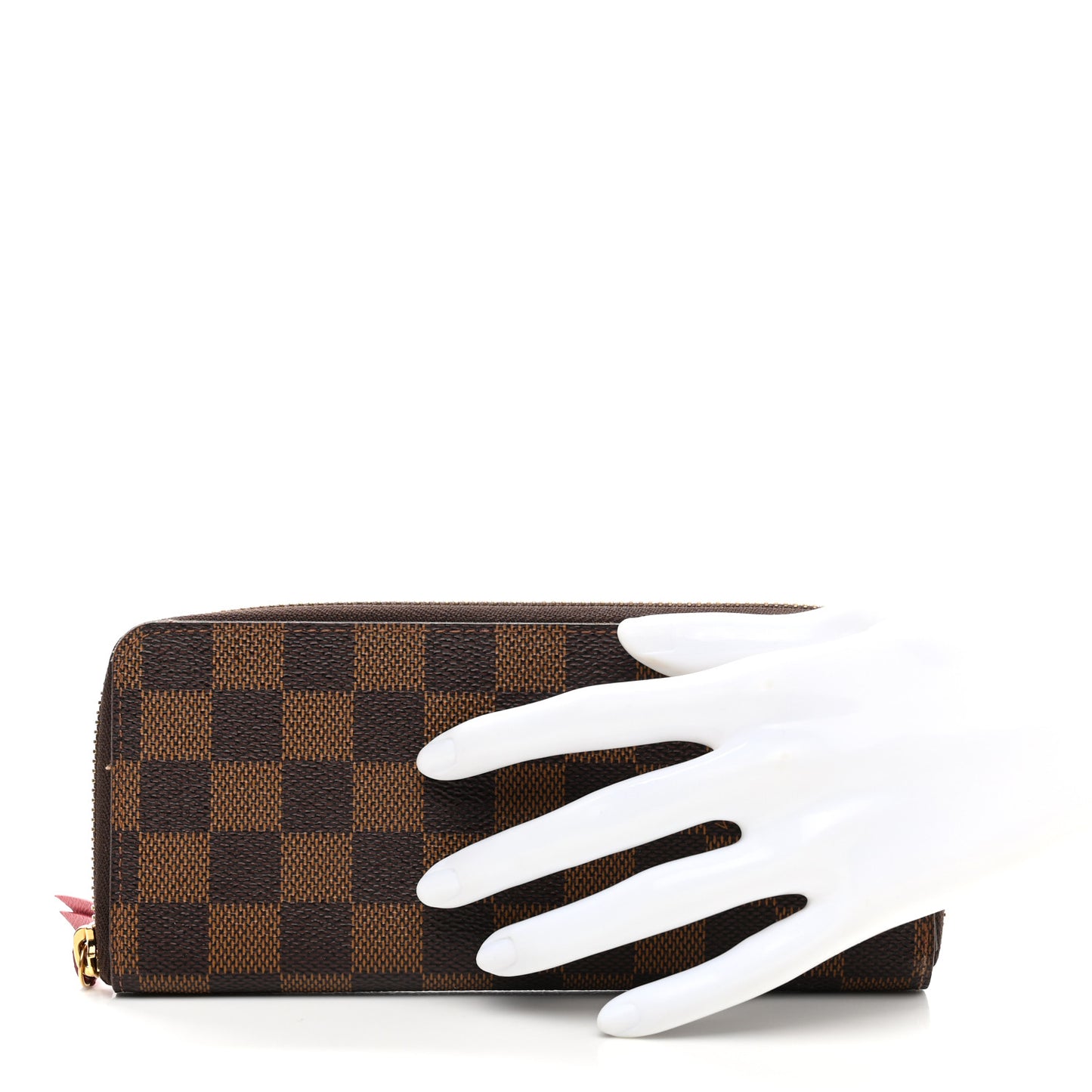 Damier Ebene Clemence Wallet Cherry