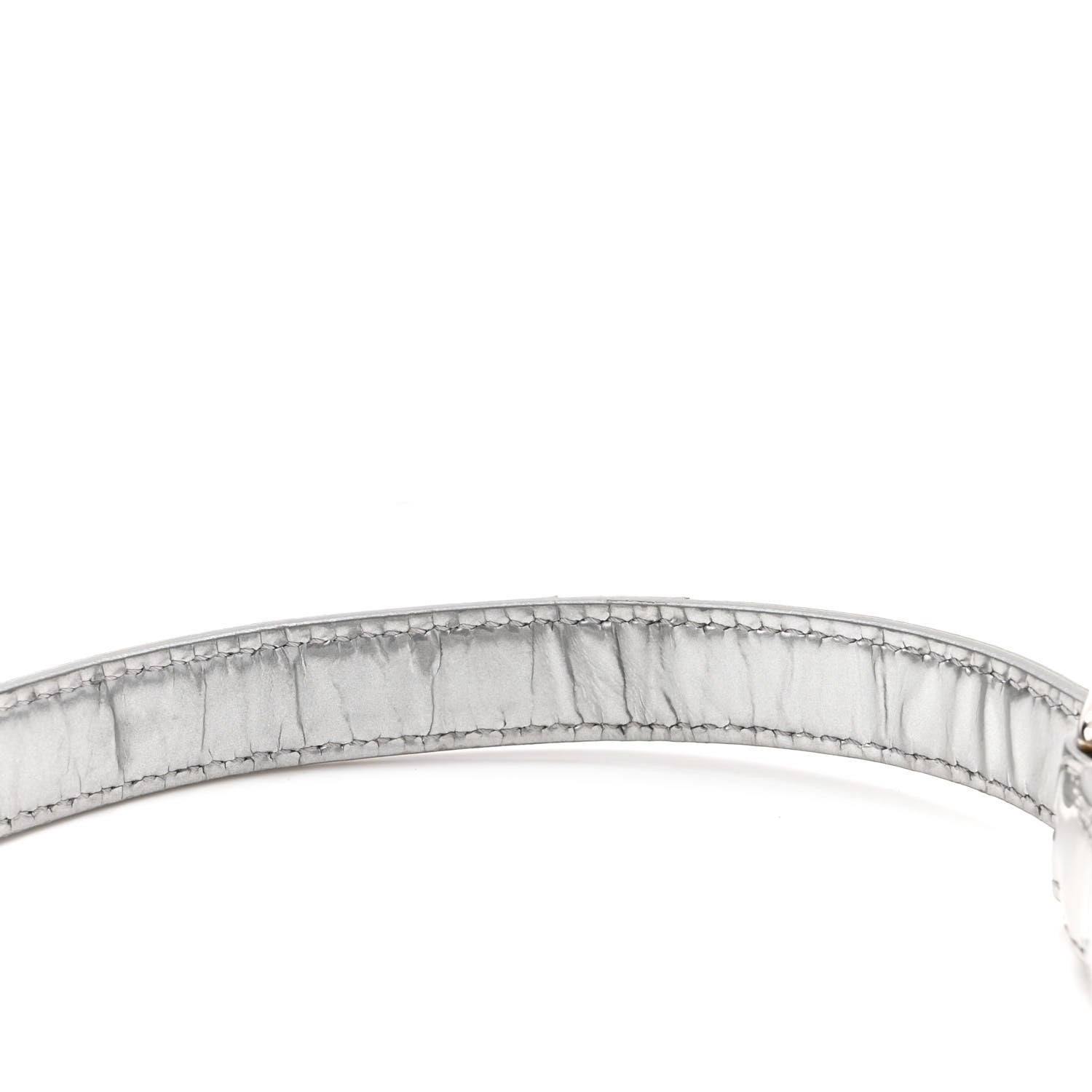 Christian Dior Metallic Patent Micro-Cannage Medium Diorama Flap Bag Silver 10 of 10