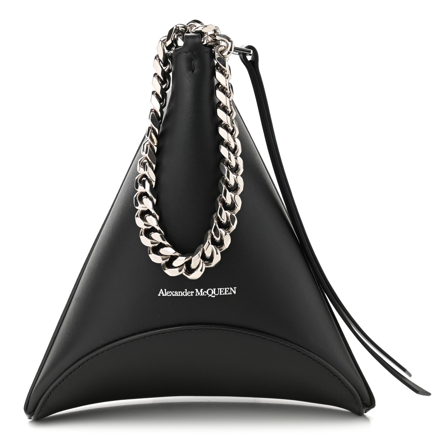 Alexander McQueen Calfskin The Curve Pouch Black 1 of 9