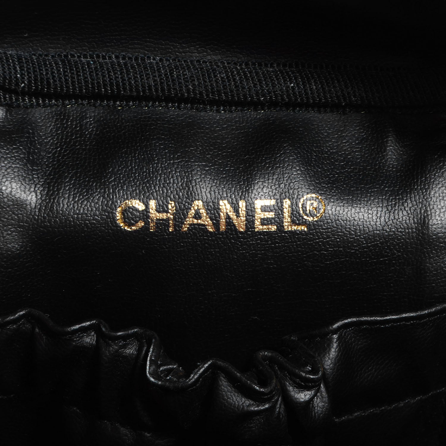Chanel Lambskin Vanity Cosmetic Bag Black 6 of 8