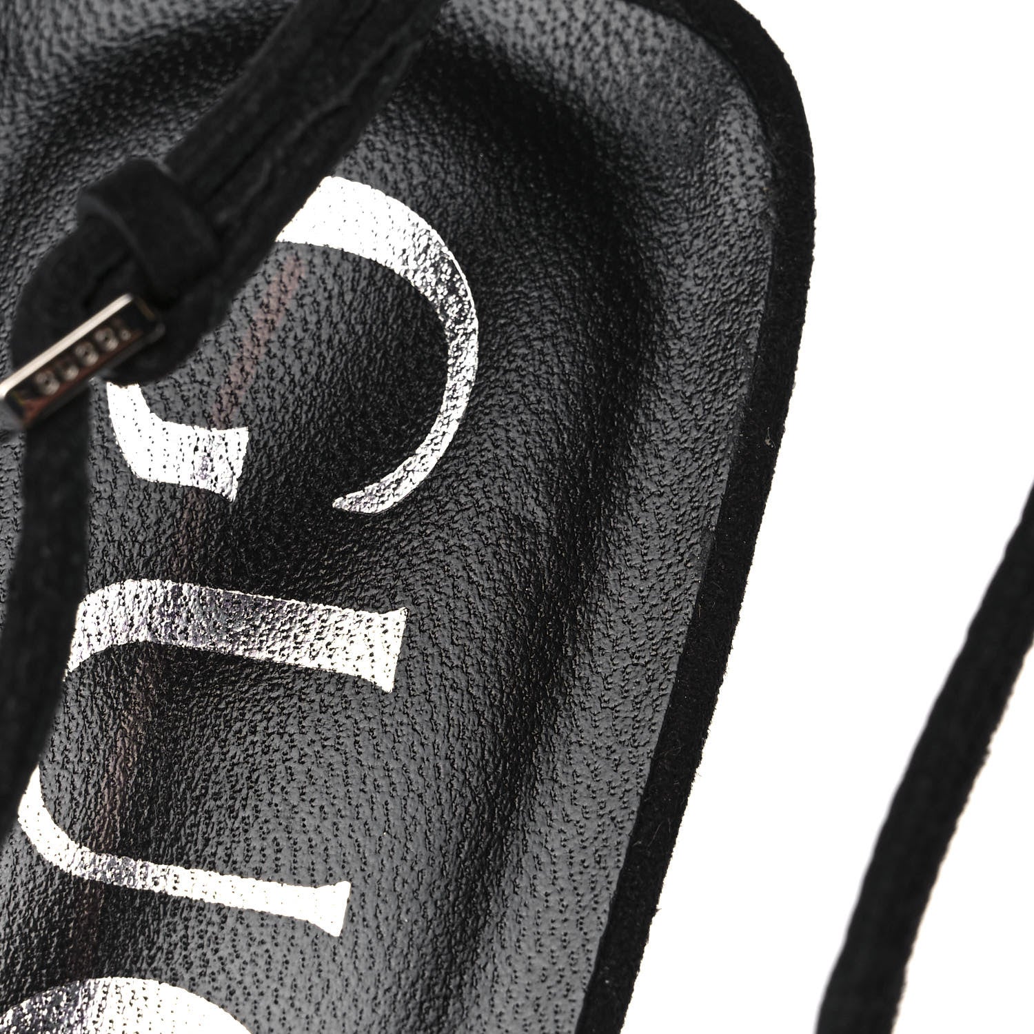 Gucci Tela Retino Kid Scamosciato Crystal GG Monogram Square G 35mm Slingback Pumps 37 Black 9 of 9