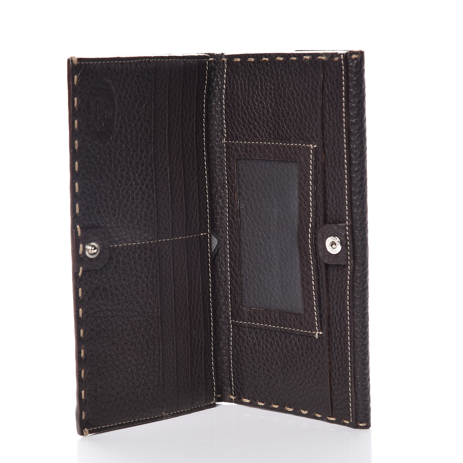 Fendi Cuoio Romano Selleria Bi-Fold Wallet Testa di Moro 5 of 9