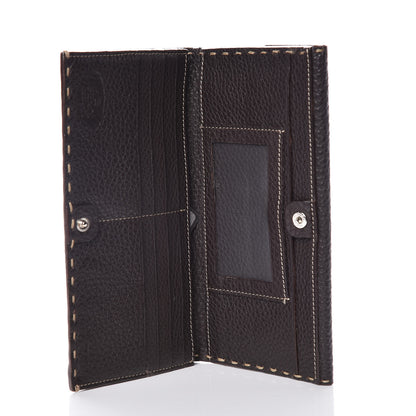 Fendi Cuoio Romano Selleria Bi-Fold Wallet Testa di Moro 5 of 9