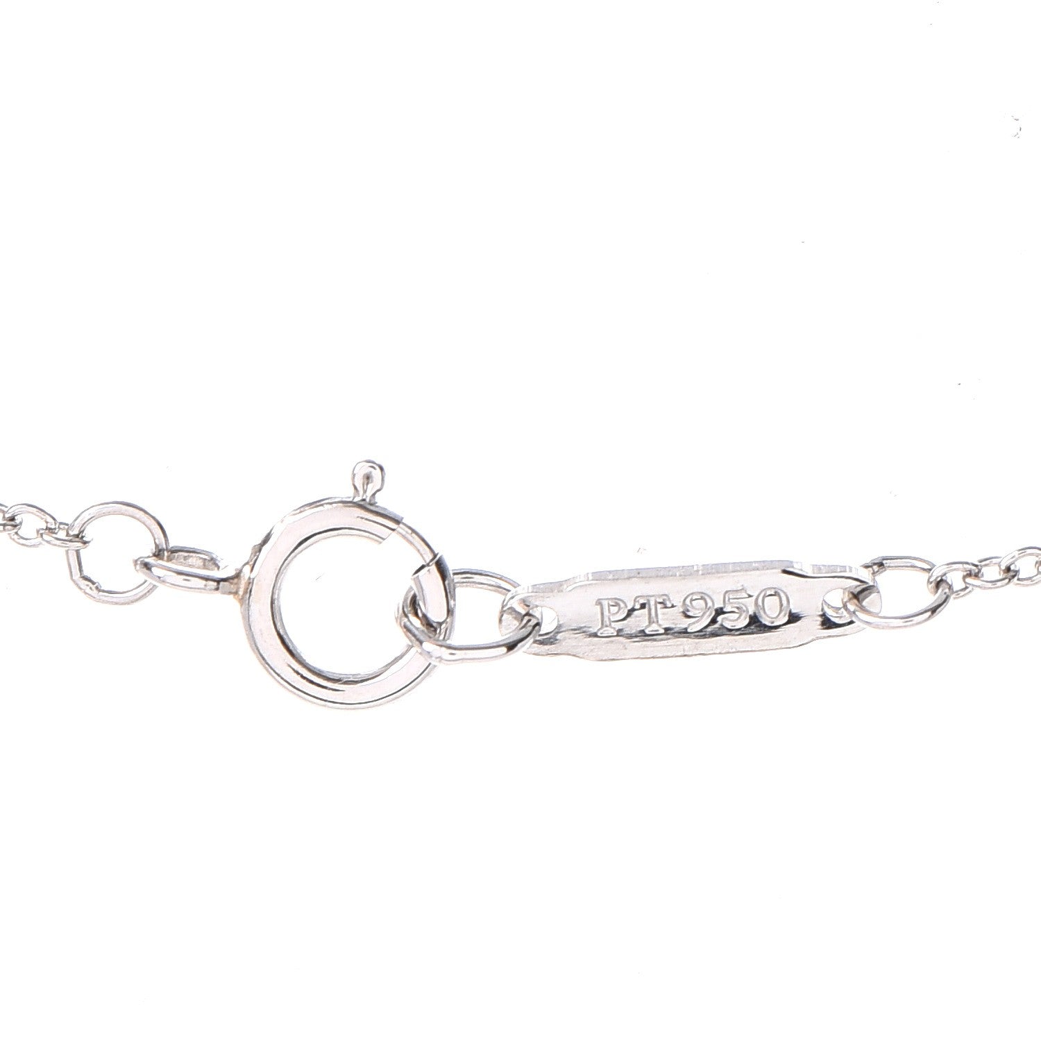 Tiffany Platinum Diamond .19ct Solitaire Pendant Necklace 5 of 7