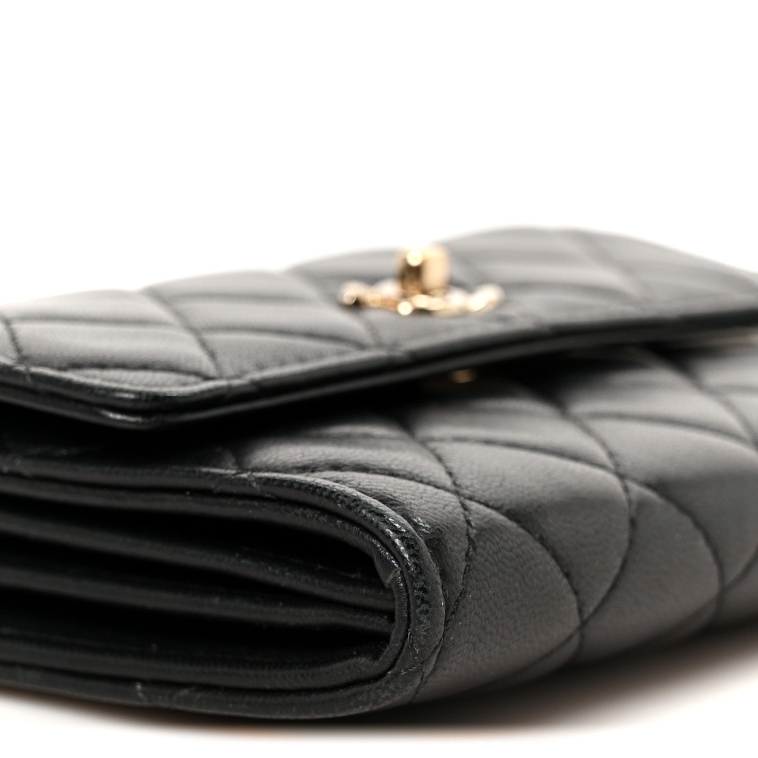 Chanel Lambskin Quilted Trendy CC Chain Clutch WOC Black 11 of 13