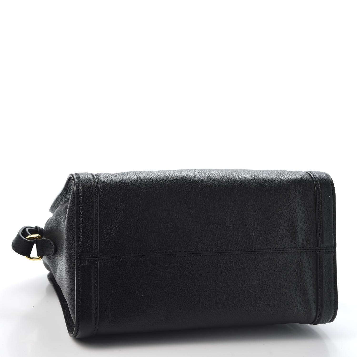 Alexander McQueen Pebbled Calfskin Small Skull Padlock Zip Around Tote Black 3 of 10