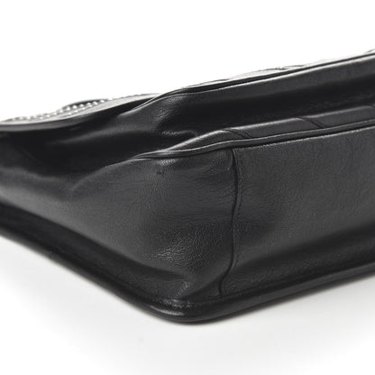 Saint Laurent Calfskin Matelasse Monogram Microstud Medium Niki Chain Satchel Black 6 of 10