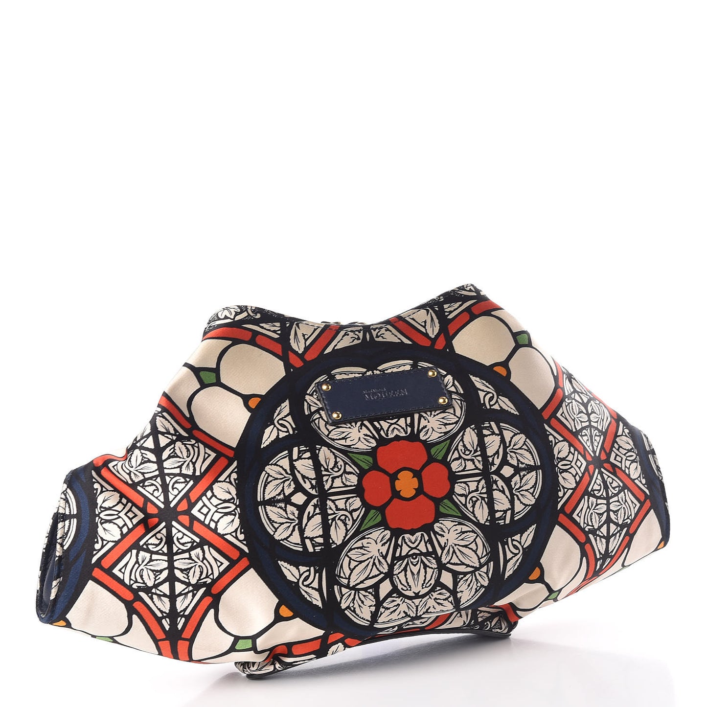 Silk Stained Glass De Manta Clutch White