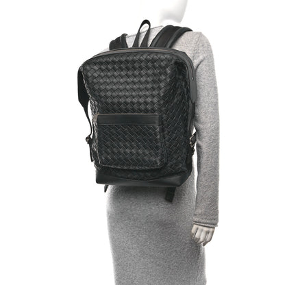 Bottega Veneta Calfskin Intrecciato Hydrology Backpack Black 2 of 9