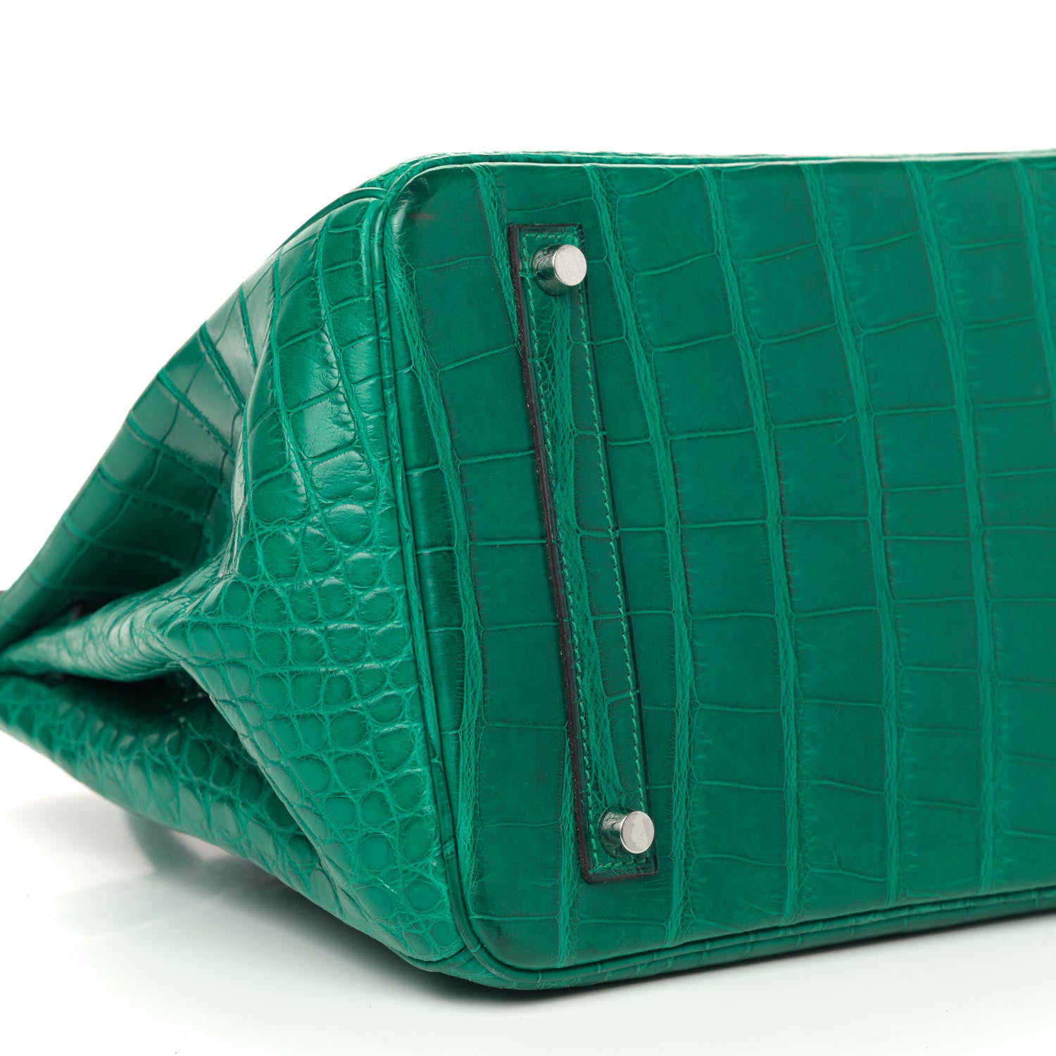Hermes Matte Alligator Birkin 35 Malachite 5 of 18