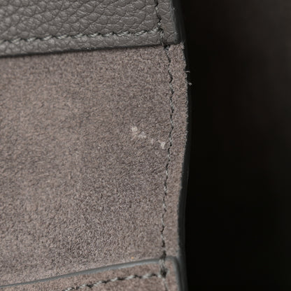 Celine Soft Grained Calfskin Small Belt Cabas Phantom Medium Grey 13 of 16