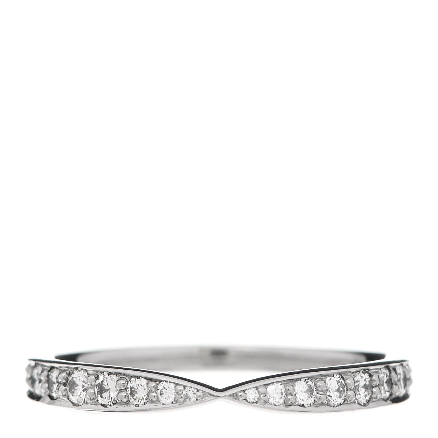 Tiffany Platinum Diamond Harmony Bead-set Band Ring 50 5.5 1 of 5