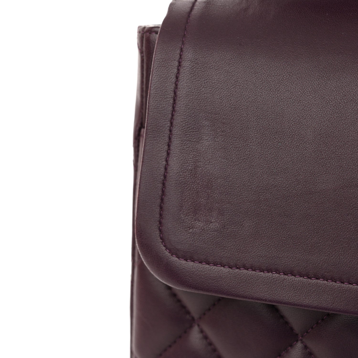 Chanel Lambskin Quilted Maxi Double Flap Plum 11 of 11