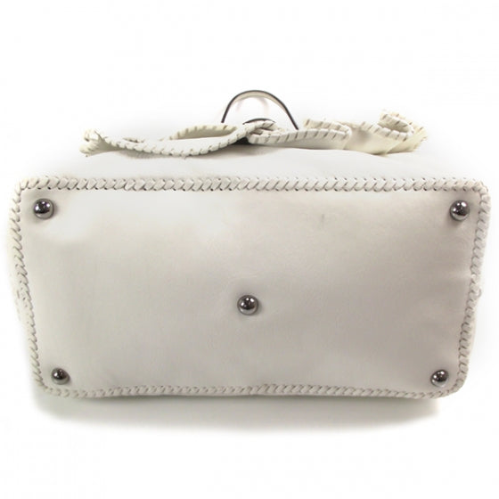 Leather Rosette Tote