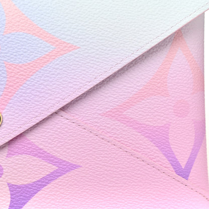 Louis Vuitton Monogram Giant Spring In The City Kirigami Pochette Set Sunrise Pastel Midnight Fuchsia Sunset Kaki 10 of 13