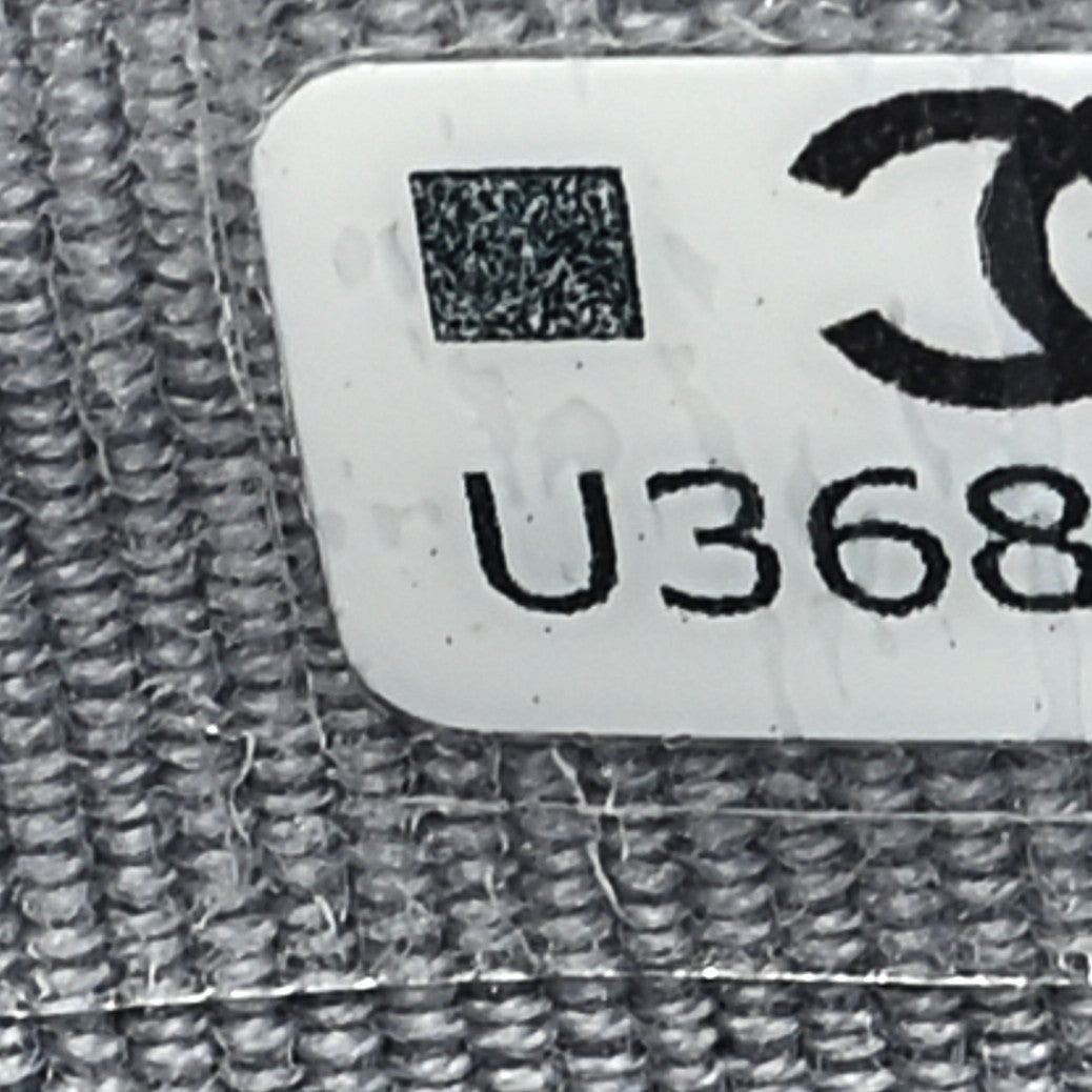 Metallic Lambskin Quilted Flap Card Holder Wallet Silver