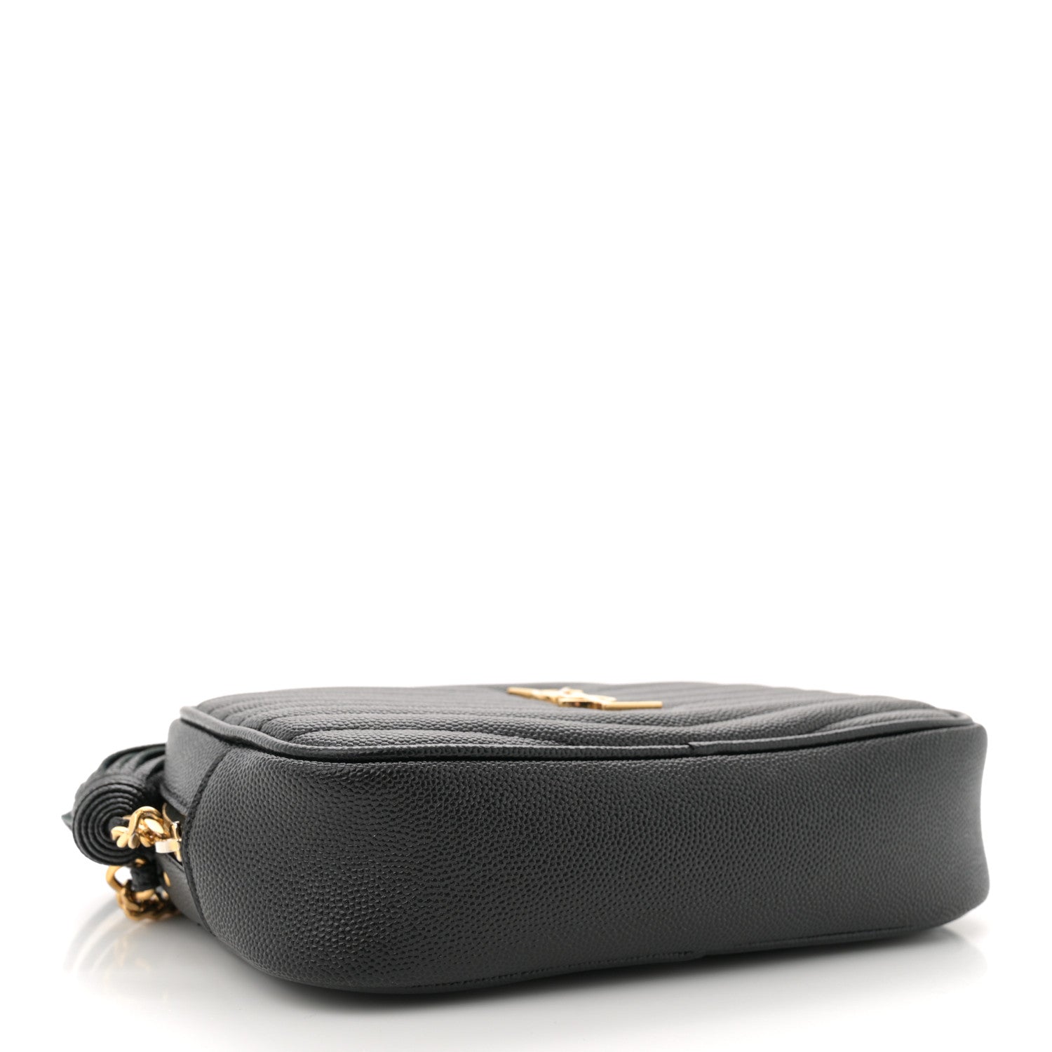 Saint Laurent Grain De Poudre Matelasse Monogram Mini Lou Camera Bag Black 4 of 11