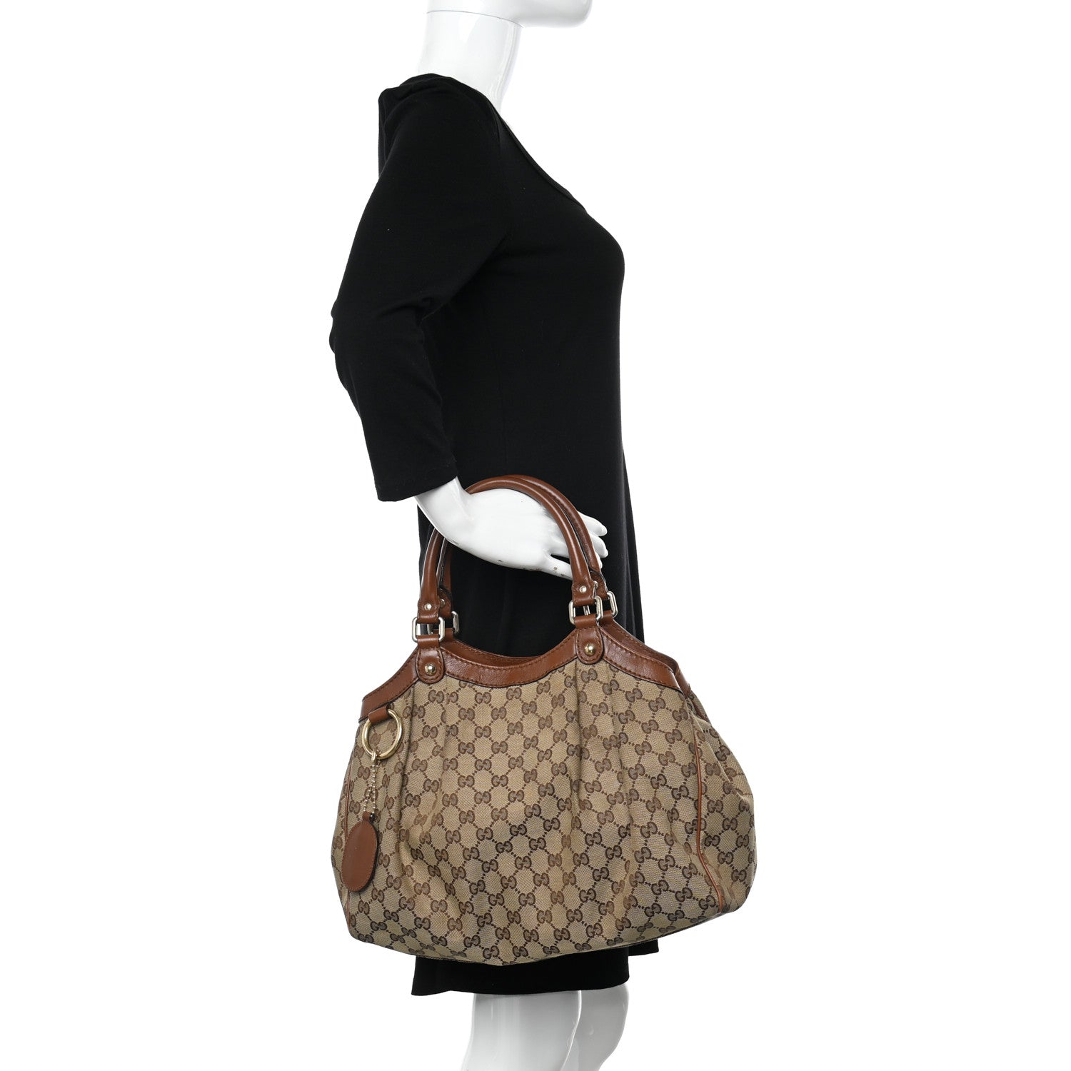 Gucci Monogram Medium Sukey Tote Brown 2 of 13