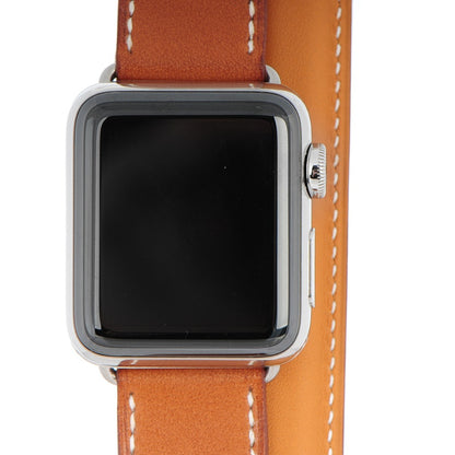 Hermes Barenia 38mm Apple Watch Double Tour Fauve 1 of 8