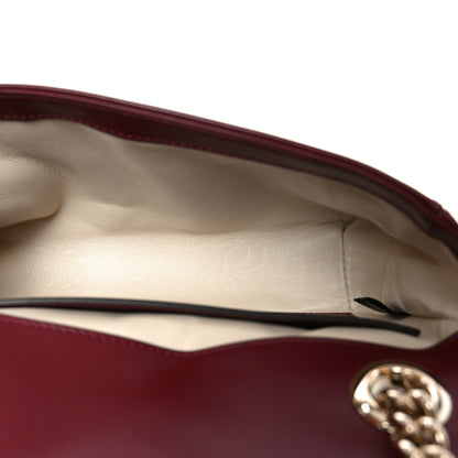 Gucci Calfskin Matelasse Small GG Marmont Shoulder Bag Rosso Ancora Red 5 of 10