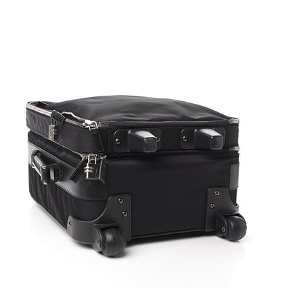 Prada Tessuto Nylon Saffiano Trolley Luggage Black 4 of 11