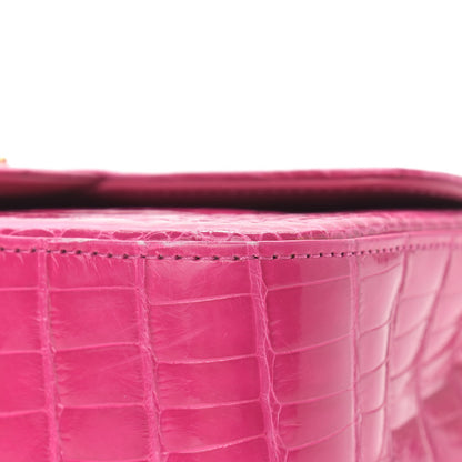 Chanel Shiny Alligator Mini Flap Pink 9 of 13
