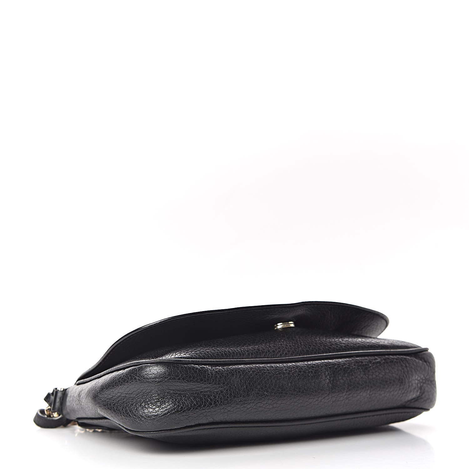 Gucci Pebbled Calfskin Medium Soho Flap Crossbody Black 4 of 11